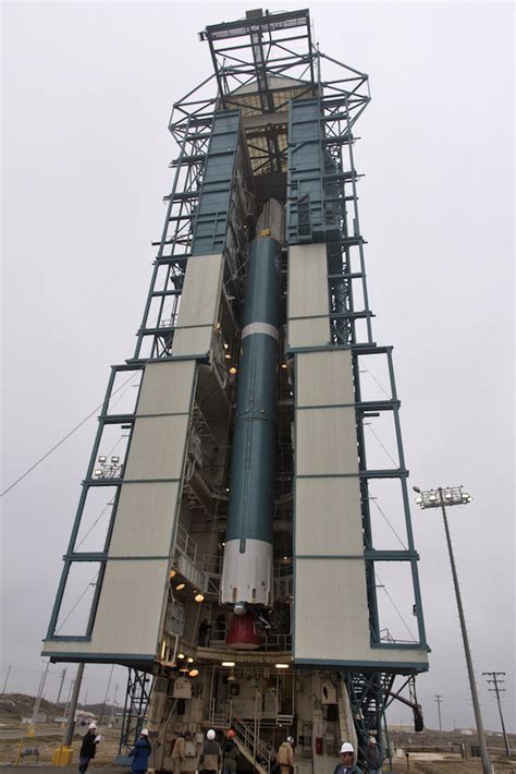 Photos: Final Delta 2 rocket assembled for launch in California ...