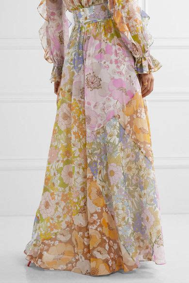 Zimmermann Super Eight Belted Floral Print Cotton And Silk Blend