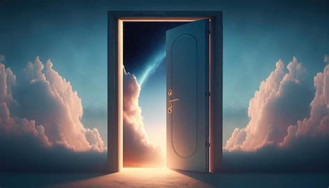 Premium Ai Image A Door That Is Open To The Sky