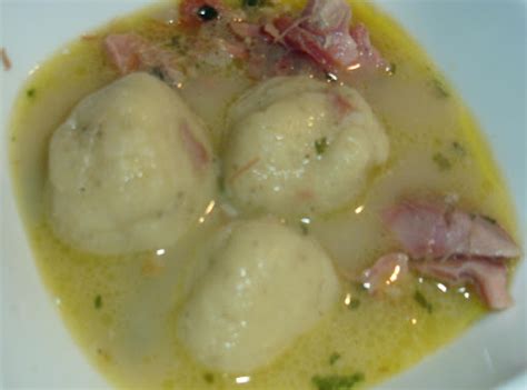 Ham Soup and Cornmeal Dumplings | Just A Pinch Recipes