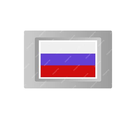 Premium Vector | Russian flag