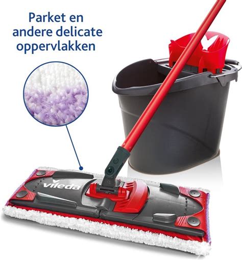 Vileda Ultramax Microfibre Sensitive Complete Kit Platte Mop