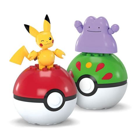 Pokémon Pikachu Ditto Poké Ball Collection MEGA Construction Set