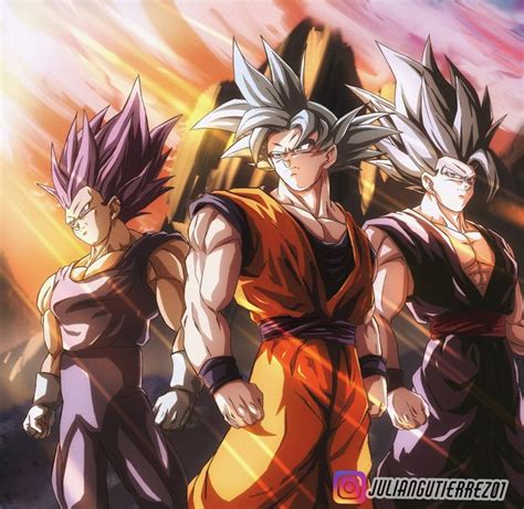 Goku Mui Vegeta Ue Y Gohan Beast Artistas Personajes De Dragon Ball