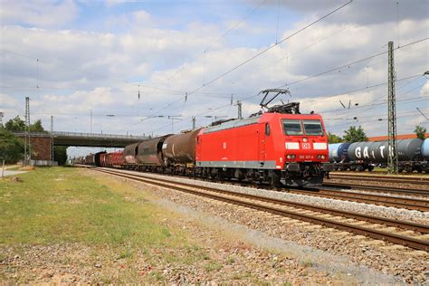 DB Cargo 185 107 0 Güterzug Graben Neudorf DB Cargo 185 1 Flickr