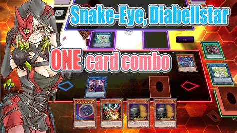 New Snake Eye Diabellstar One Card Combo Yugioh Master Duel Youtube