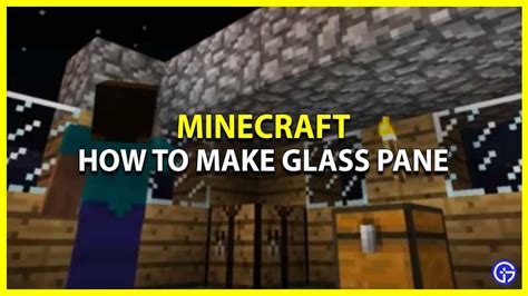 How To Make Glass Pane In Minecraft