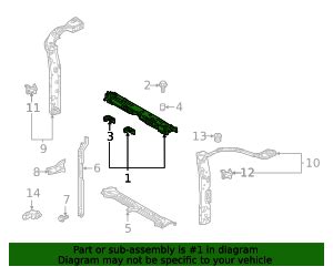 Toyota Highlander Upper Tie Bar E Toyota Parts