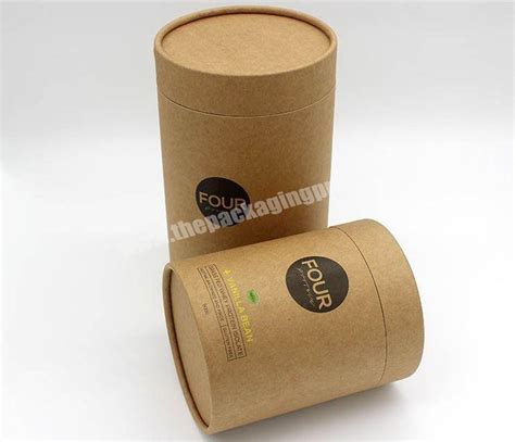 Custom Kraft Paper Tube Box Cylinder Box Tea Packaging