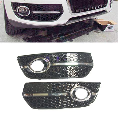 2PCS S Line Style Chrome Fog Light Grill Grille Cover For Vw Audi Q5 EBay