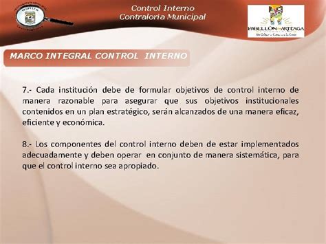 Normas Generales De Control Interno Municipal Agosto 2017