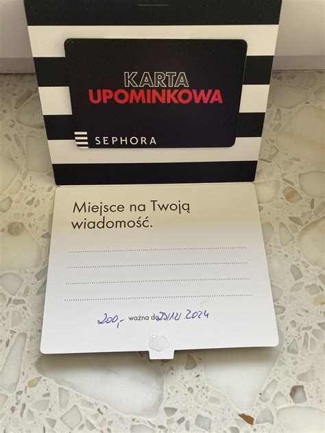 Karta upominkowa do Sephora 200zł Bydgoszcz Kup teraz na Allegro