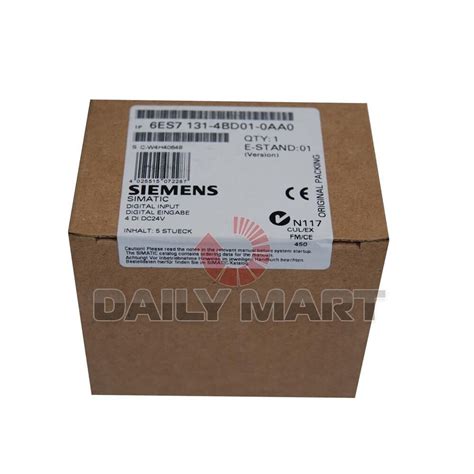 SIEMENS NEW 6ES7 131 4BD01 0AA0 6ES7131 4BD01 0AA0 PLC SIMATIC DP