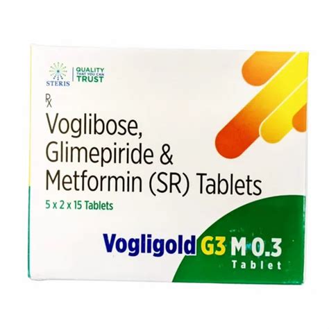 Voglibose Mg Glimepiride Mg Metformin Hydrochloride Mg