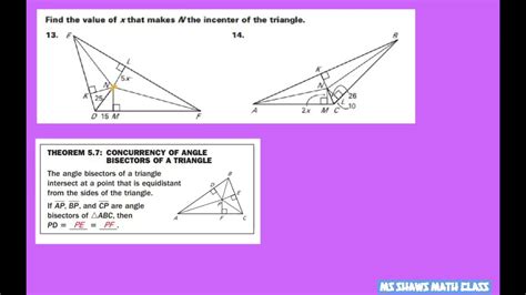 Find The Value Of X That Makes N In Incenter Of The Triangle