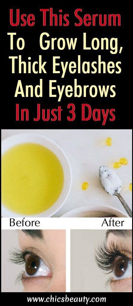 Diy Miracle Serum To Grow Long Thick Eyelashes And Eyebrows In Just 3 Days Beautiful Diy And