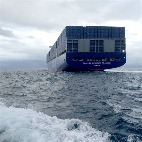 Incident At Sea The CMA CGM BENJAMIN FRANKLIN Loses 44 Containers Off