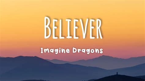 Imagine Dragons Believer Official Lyrics Youtube