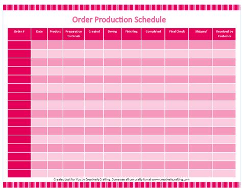 Customized Printable Etsy Order Tracker Creatively Crafting