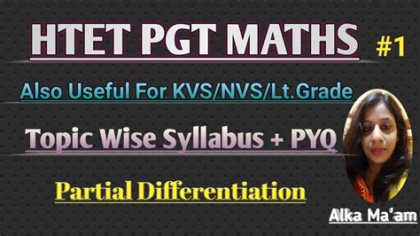 Htet Pgt Math Preparation Htet Pgt Maths Solved Paper Htet Pgt