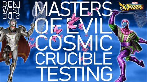 Msf Masters Of Evil Cosmic Crucible Testing Youtube