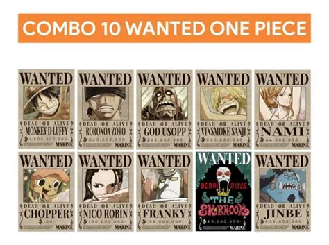 Cartel Mugiwara Wanted X One Piece Se Busca Animeras En Venta En