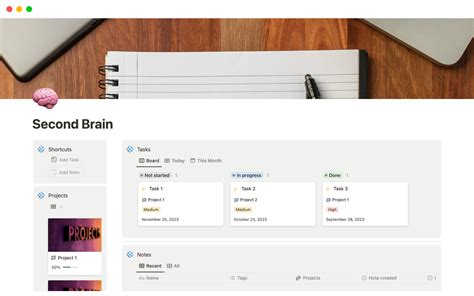 Second Brain Template By Sparxno Notion Marketplace