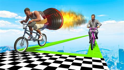 ULTIMATE GTA 5 Parkour Stunt Races Insane Stunts And Epic Races