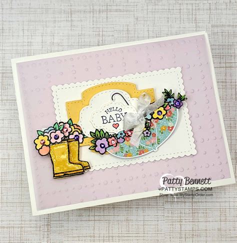 Pleased As Punch Baby Shower Card Patty Stamps