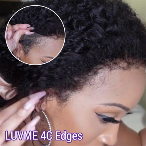 Water Wave Kinky Edges Glueless Free Parting Undetectable Lace