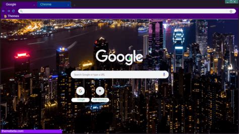 Sunset Of The Night City Chrome Theme ThemeBeta