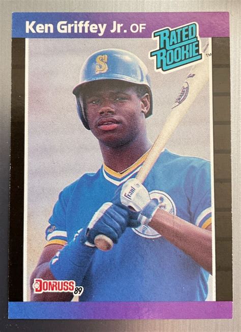 1989 Donruss Rated Rookie Ken Griffey Jr 33 Seattle Mariners RC EBay