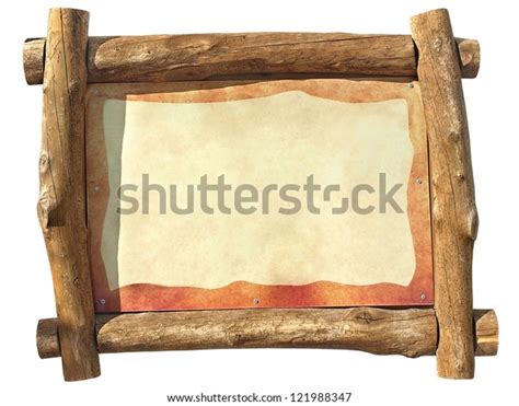 Rustic Billboard Wooden Aged Frame Stock Photo 121988347 Shutterstock