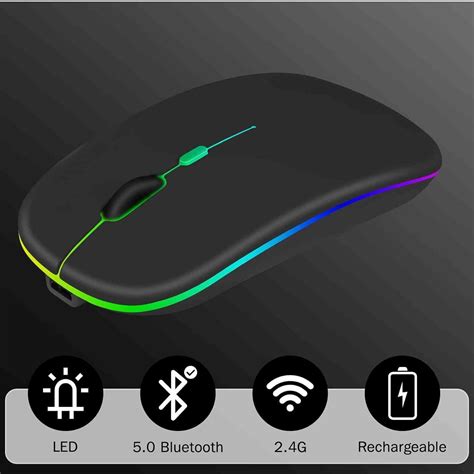 UrbanX 2 4GHz Bluetooth Mouse Rechargeable Wireless Mouse For Google