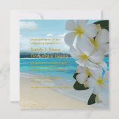 Pixdezines Plumeria Lei Beach Tropical Diyfonts Invitation Zazzle