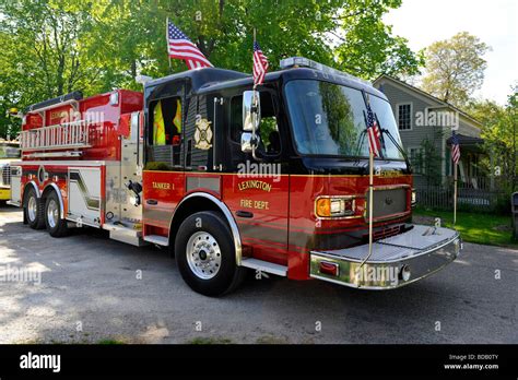 Yellow Firetruck Fire Truck Engine Emergency Vehicle Firefighter