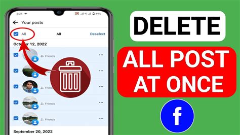 How To Delete All Posts At Once On Facebook New Youtube