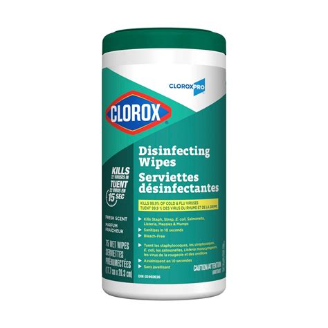 Clorox Commercial Solutions Disinfecting Wipes Fresh Scent Canister Of 75 Wipes Grand And Toy