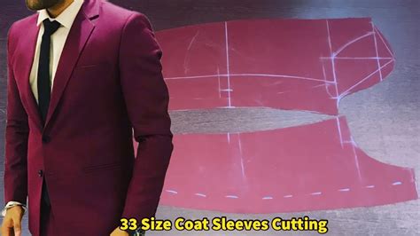 Fitting Coat Sleeve Cutting How To Coat Cutting 33 Size Coat Sleeve