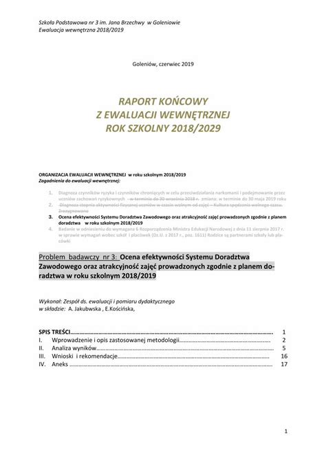 PDF RAPORT KOŃCOWY Z EWALUACJI WEWNĘTRZNEJ ROK sp3goleniow pl files