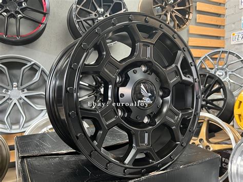 New 16 Inch 5X160 ET50 4x4 Offroad BLACK Wheels For FORD CUSTOM TRANSIT