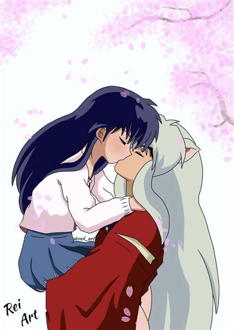 Pin By Kailie Butler On Inuyasha And Kagome Inuyasha Fan Art Rei Anime