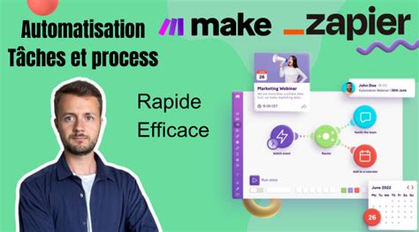 Je vais automatiser vos tâches et processus avec Make ou Zapier par