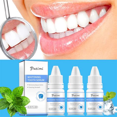 PUTIMI Dentes Whitening Soro Gel Higiene Oral Dental Eficaz Remover