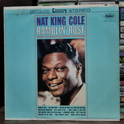 Nat King Cole Ramblin Rose LP Plaka Vinyl Record Hobbies Toys