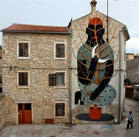 Agostino Iacurci Chameleon New Mural Vodnjan Croa Ia Strad