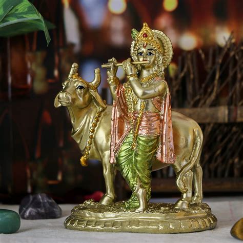 Buy Alikiki Hindu God Lord Krishna Statue H Baby Krishna Idol W