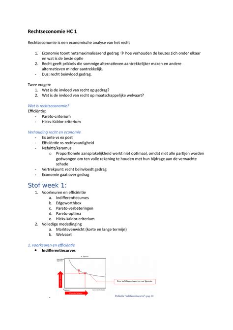 Rechtseconomie Hc Hoorcollege Week Rechtseconomie Hc