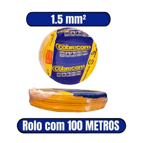 Cabo Flex Vel V Mm Amarelo Cobrecom Ideal Para Instala Es