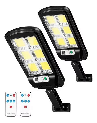 Kit de 2 luminarias LED para exteriores con energía solar carcasa